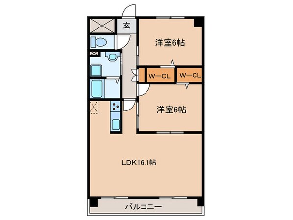 メゾンウィングの物件間取画像